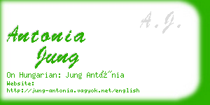 antonia jung business card